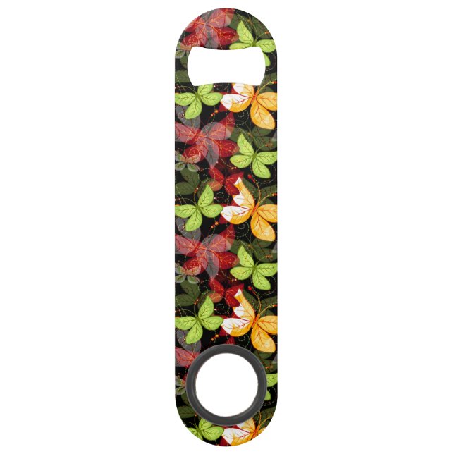 Abrebotellas De Bar Modelo oscuro del otoño (Anverso)