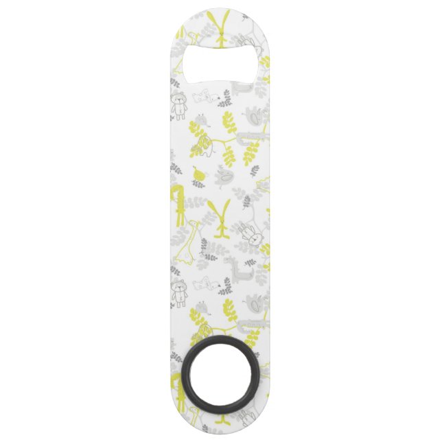 Abrebotellas De Bar modelo que exhibe los animales 2 del bebé (Anverso)