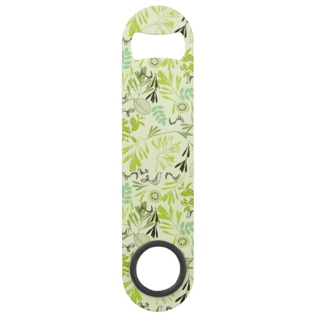 Abrebotellas De Bar modelo que exhibe pequeños pájaros de bebé (Anverso)