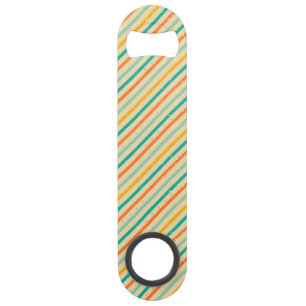 Abrebotellas De Bar Modelo rayado del grunge retro