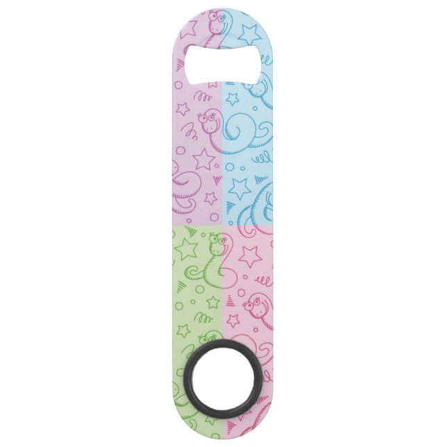 Abrebotellas De Bar modelos con las serpientes (Anverso)