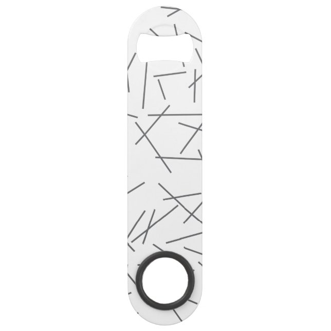 Abrebotellas De Bar Modern, simple, messy, trendy graphic line pattern (Reverso)