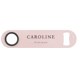 Abrebotellas De Bar Moderna dama de honor rosa elegante