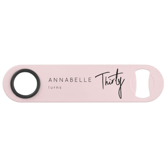 Abrebotellas De Bar Moderno 30.ª fiesta de 30 años (Anverso (Horizontal))