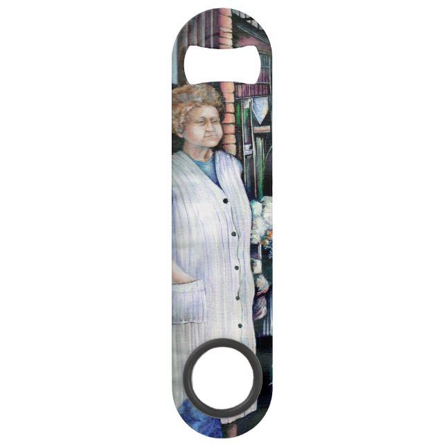 Abrebotellas De Bar Momento mágico en el mercado de Misloc (Anverso)