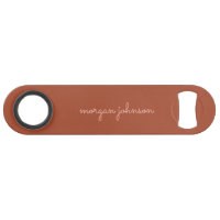 Monograma de moda | Naranja quemado + nombre de gu