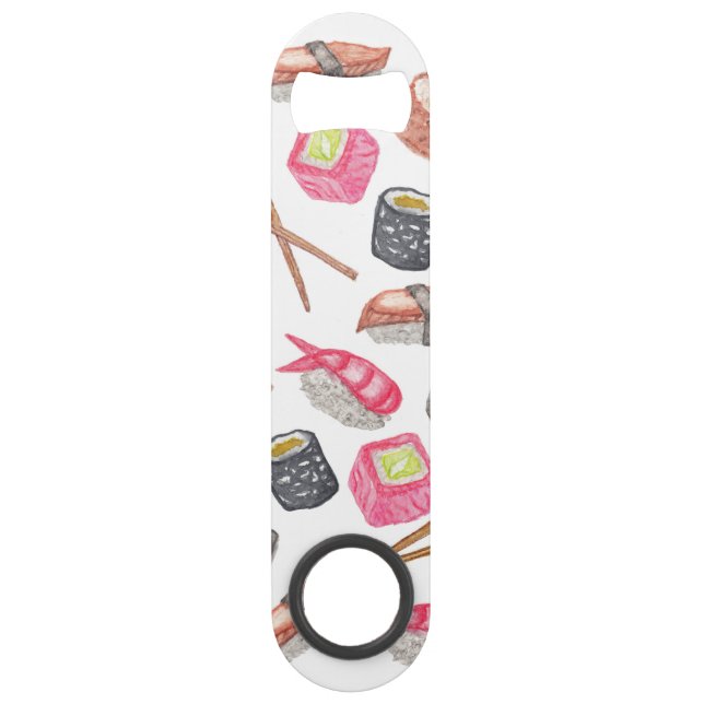 Abrebotellas De Bar Motivo de moda lindo y palillos del sushi de la (Anverso)