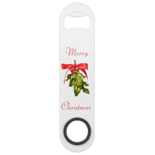 Abrebotellas De Bar muérdago de las Felices Navidad