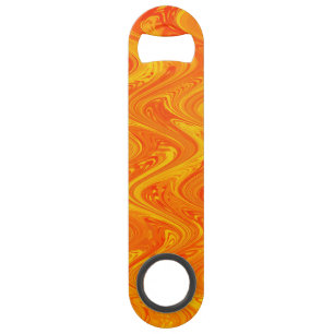 Abrebotellas De Bar Naranja de mareo Patrón rojo amarillo