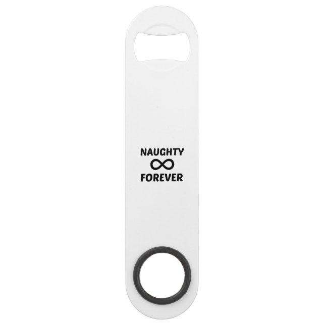 ABREBOTELLAS DE BAR NAUGHTY PARA SIEMPRE (Anverso)