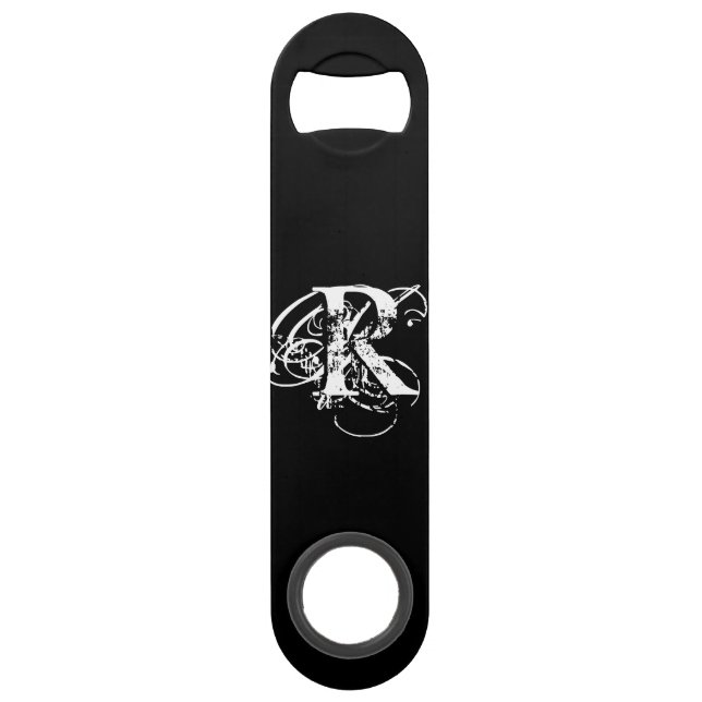 Abrebotellas De Bar Negro personalizado  (Anverso)