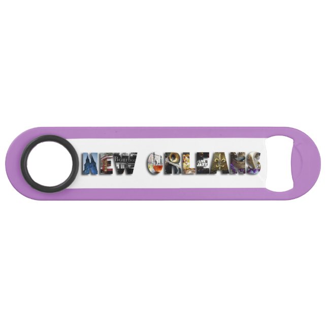 Abrebotellas De Bar New Orleans Bourbon Street Beads NOLA (Anverso (Horizontal))