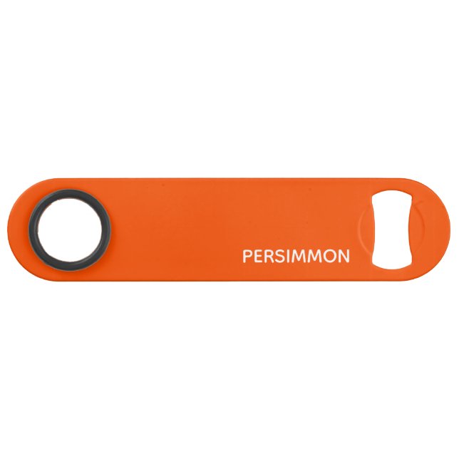 Abrebotellas De Bar Nombre de color rojo de Persimmon (Anverso (Horizontal))