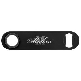 Abrebotellas De Bar Nombre de monograma personalizado Apertura del fra