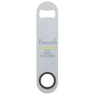 Abrebotellas De Bar Novia y Cortejo Nupcial 5 Estrellas Amiga de la No