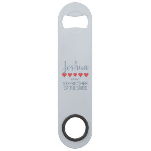 Abrebotellas De Bar Novia y Cortejo Nupcial 5 Hermanastro del Corazón 