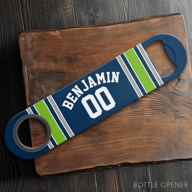 Abrebotellas De Bar Número de nombre personalizado de Jersey para Depo (Custom Bar Key)
