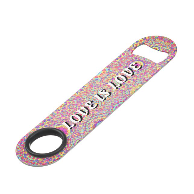 Abrebotellas De Bar Orgullo del Amor es Amor Barra Clave (Ángulo frontal)