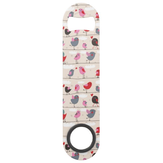 Abrebotellas De Bar Pájaros en amor (Anverso)