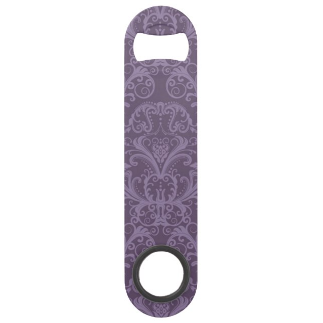 Abrebotellas De Bar Papel pintado floral púrpura 2 (Anverso)