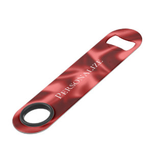 Abrebotellas De Bar Passion Red Romantic Faux Satin