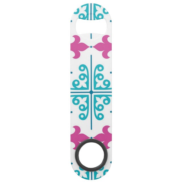 Abrebotellas De Bar Patrón de azulejos de cerámica (Anverso)