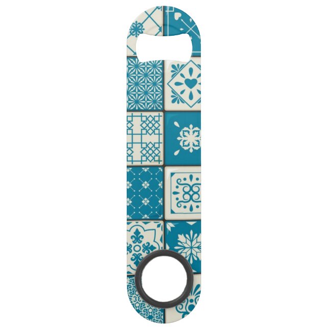 Abrebotellas De Bar Patrón de azulejos de cerámica (Anverso)