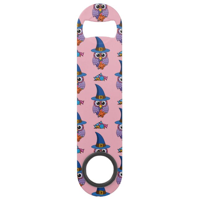 Abrebotellas De Bar Patrón de búho del asistente del personalizado (Anverso)