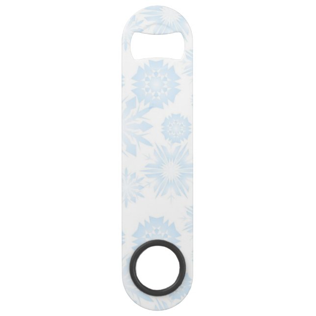 Abrebotellas De Bar Patrón de copo de nieve (Anverso)