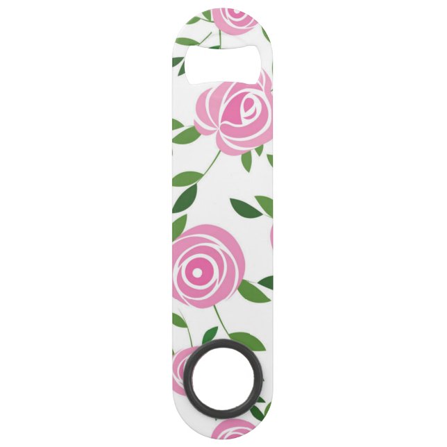 Abrebotellas De Bar Patrón de flor (Anverso)