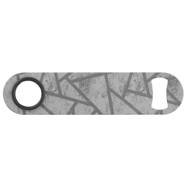 Abrebotellas De Bar Patrón de mosaico gris (Anverso (Horizontal))