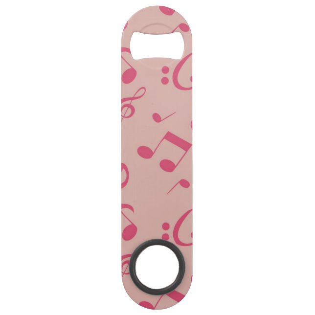 Abrebotellas De Bar Patrón de notas musicales (Anverso)