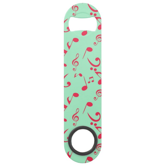 Abrebotellas De Bar Patrón de notas musicales (Anverso)