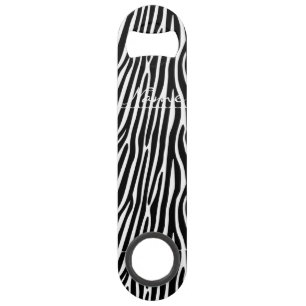 Abrebotellas De Bar Patrón de rayas de cebra Thunder_Cove