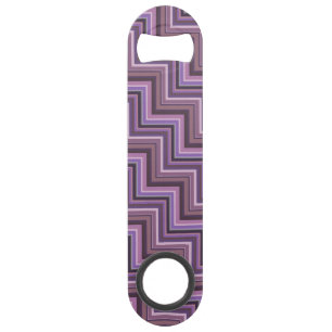 Abrebotellas De Bar Patrón de rayas de malva