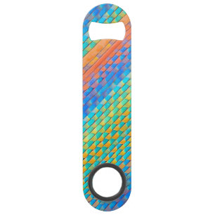 Abrebotellas De Bar Patrón digital colorido y abstracto