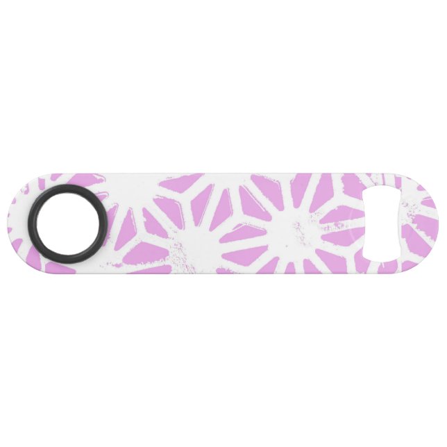 Abrebotellas De Bar Patrón geométrico rosa (Anverso (Horizontal))