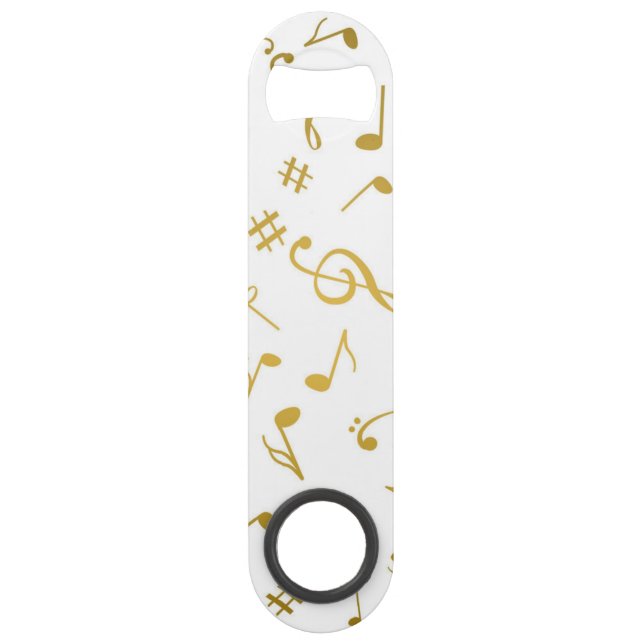 Abrebotellas De Bar Patrón musical (Anverso)