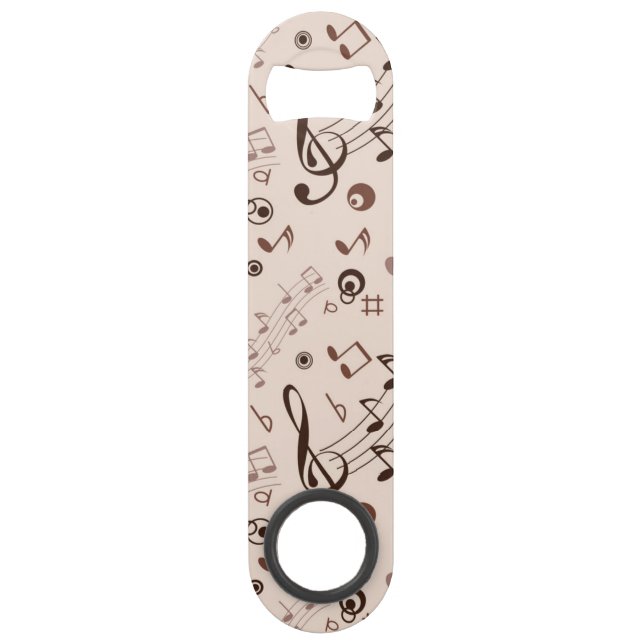 Abrebotellas De Bar Patrón musical (Anverso)