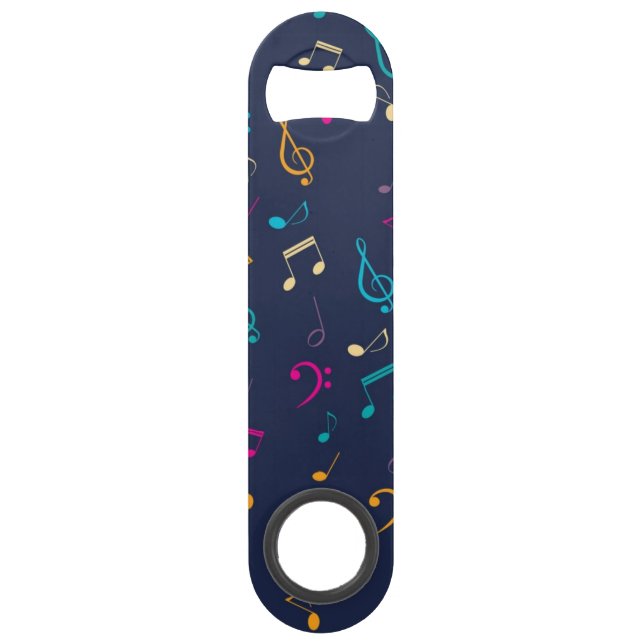 Abrebotellas De Bar Patrón musical (Anverso)