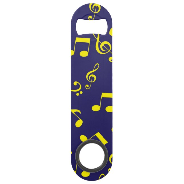 Abrebotellas De Bar Patrón musical (Anverso)