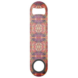 Abrebotellas De Bar Patrón rosa y púrpura