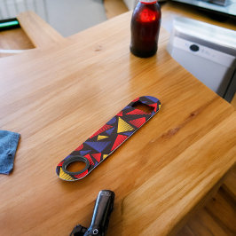 Abrebotellas De Bar Patrón triangular multicolor