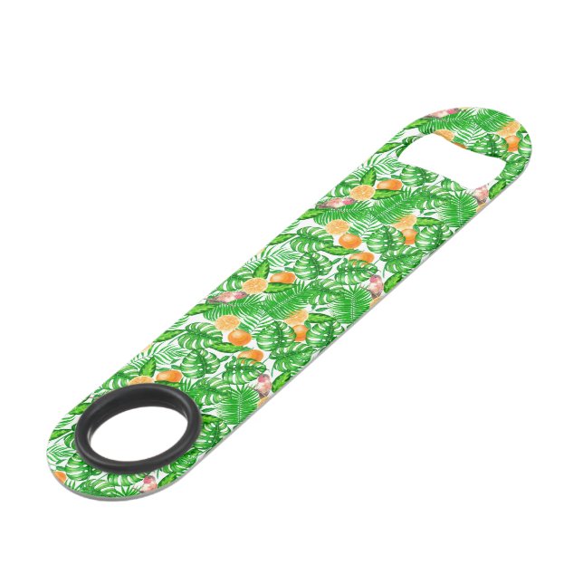 Abrebotellas De Bar Patrón tropical, colibríes II (Ángulo frontal)