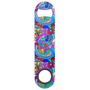 Abrebotellas De Bar paz y amor maravillosos coloridos