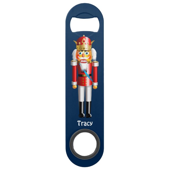Abrebotellas De Bar Personalizable Nutcracker King (Anverso)