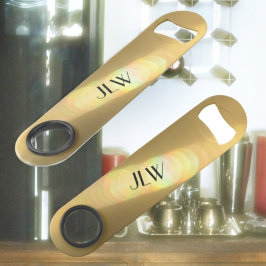 Abrebotellas De Bar Personalizables de cristal de estilo brillante dor