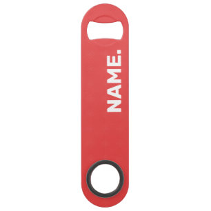 Abrebotellas De Bar Personalizado de color rosa coral y verde menta ac