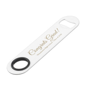 Abrebotellas De Bar Personalizado de  de oro de felicitaciones clase d