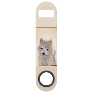 Abrebotellas De Bar Pintura de Cachorro de Cairn Terrier - Arte Perro